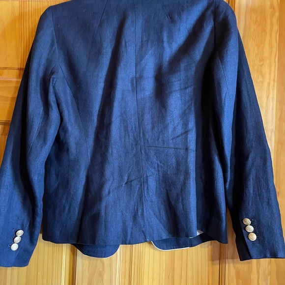 Talbots blue and white blazer worn once - Picture 2 of 8